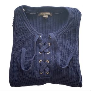 Tommy Bahama knit pullover sweater in navy blue